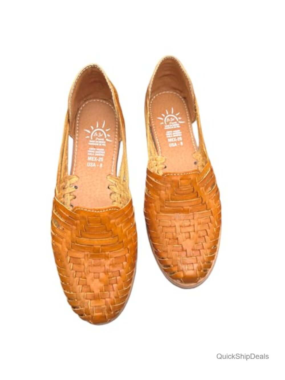 Traditional Mexican Huarache Sandals - Woven Leather, Comfortable Flats